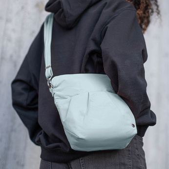 Foldable women's anti-theft bag Pacsafe CX - mint