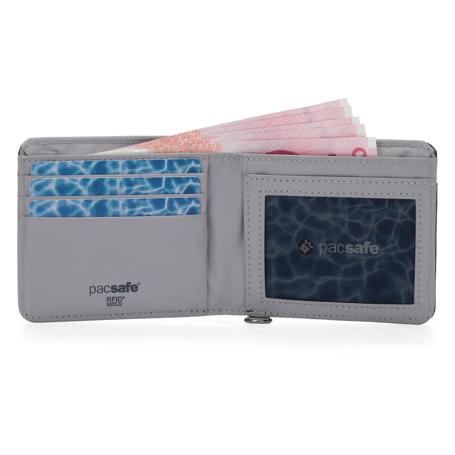 Portfel antykradzieżowy mały RFID Pacsafe - czarny