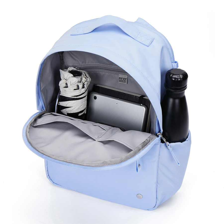 Women's anti-theft backpack 10 L Pacsafe W - light blue