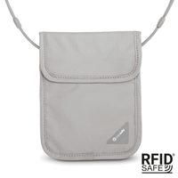 Paszportówka antykradzieżowa na szyję Pacsafe Coversafe X75 - szara