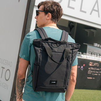 Pacsafe Go 15L Anti-Theft 2-in-1 Backpack/Bag - Black