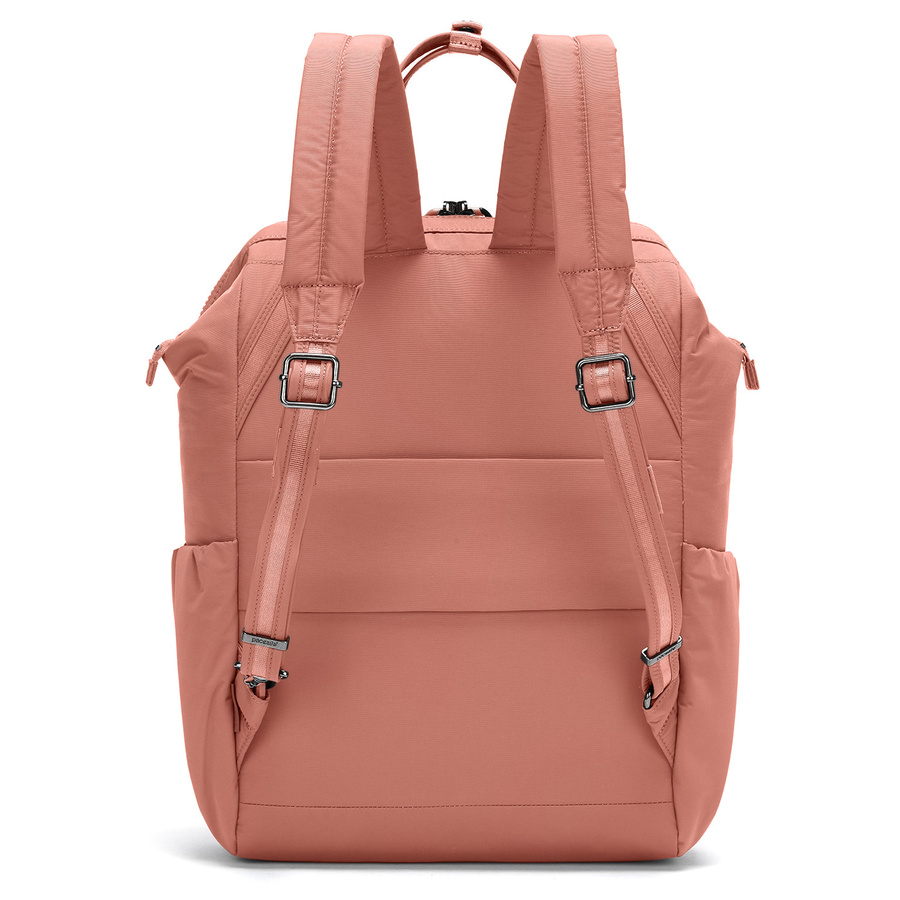 Women's anti-theft backpack Pacsafe Citysafe CX Econyl - pink