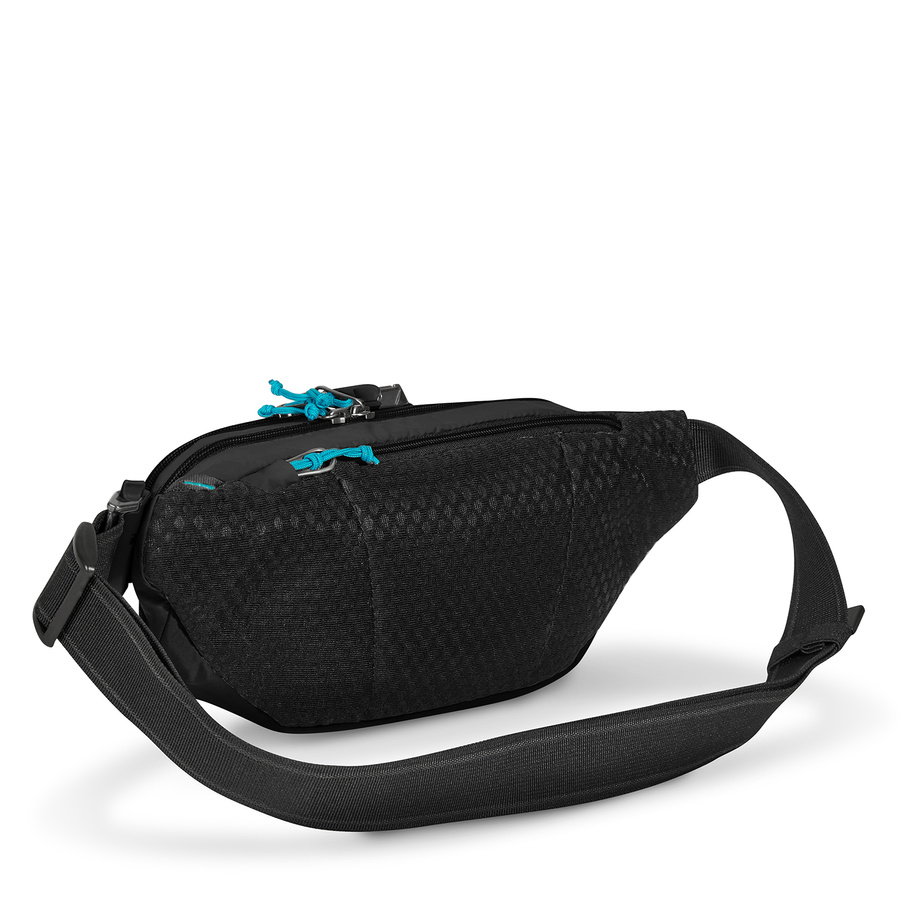 Hip pouch anti-theft Pacsafe ECO - black made from econyl