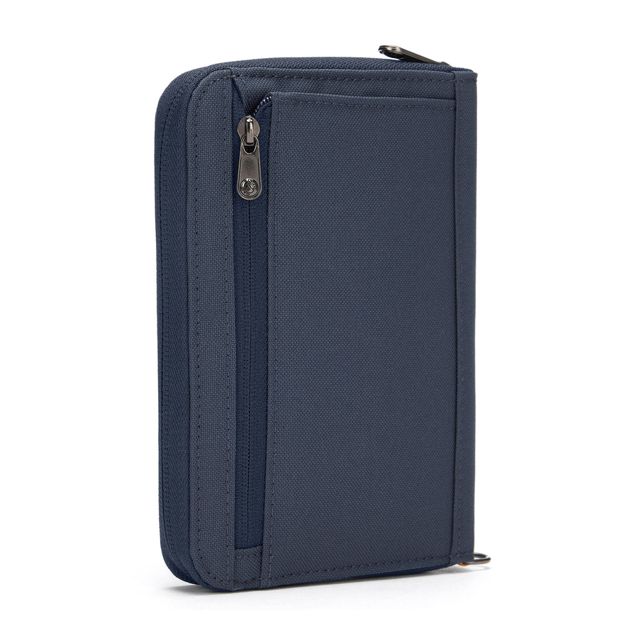 Men's large RFID wallet Pacsafe - coastal blue