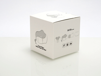 Travel pillow around the neck - red. Plus ear plugs and eye band