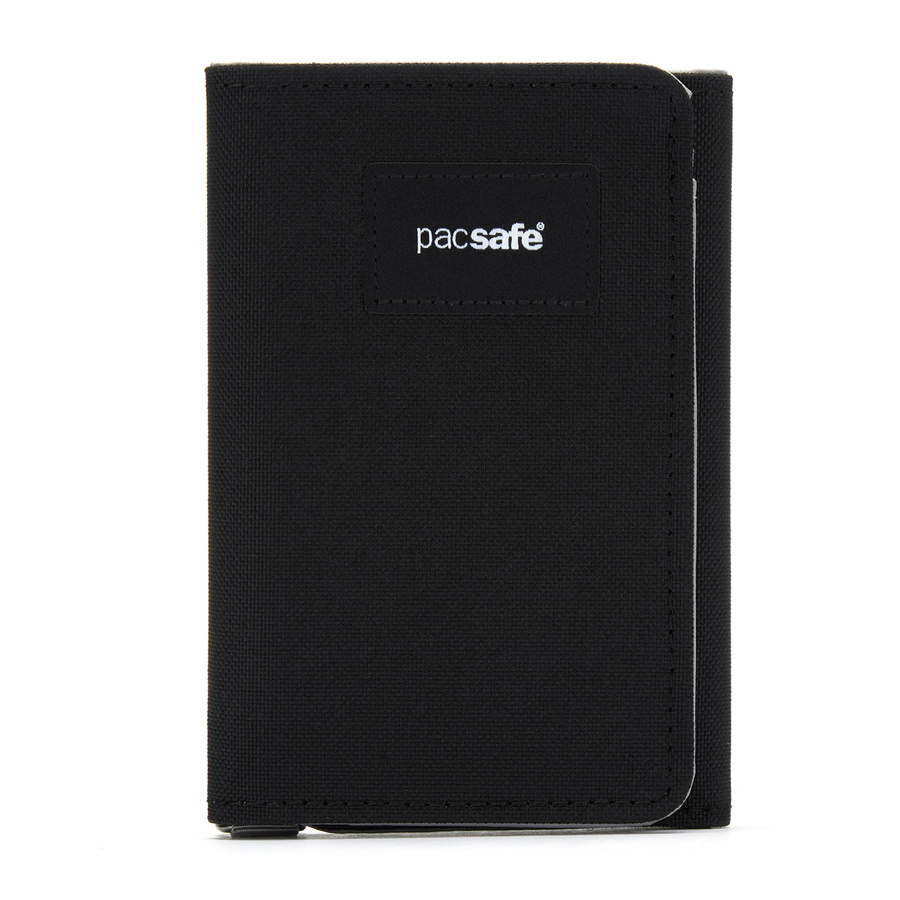 Portfel antykradzieżowy składany RFID Pacsafe - czarny
