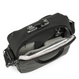 A small Pacsafe Metrosafe X 3 l anti-theft shoulder bag - black