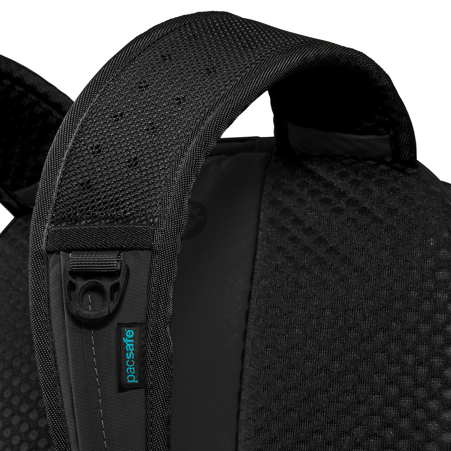 Anti-theft 25L Pacsafe ECO Econyl® hiking backpack - black