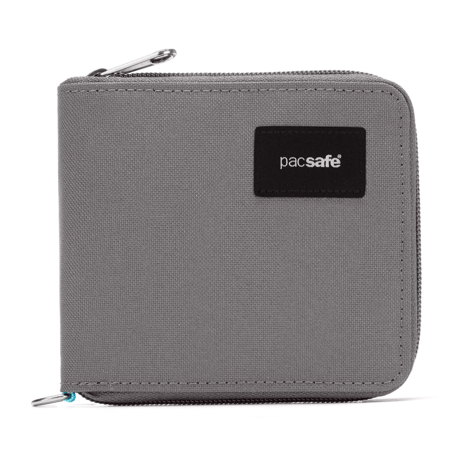Portfel antykradzieżowy męski mały RFID Pacsafe - szary