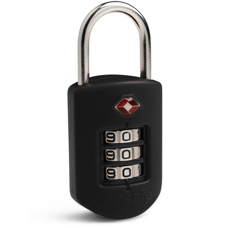 Kłódka do walizki antykradzieżowa, kłódka bagażowa z systemem TSA Pacsafe Prosafe 1000