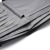 Pacsafe men's large RFID wallet - jet black - display