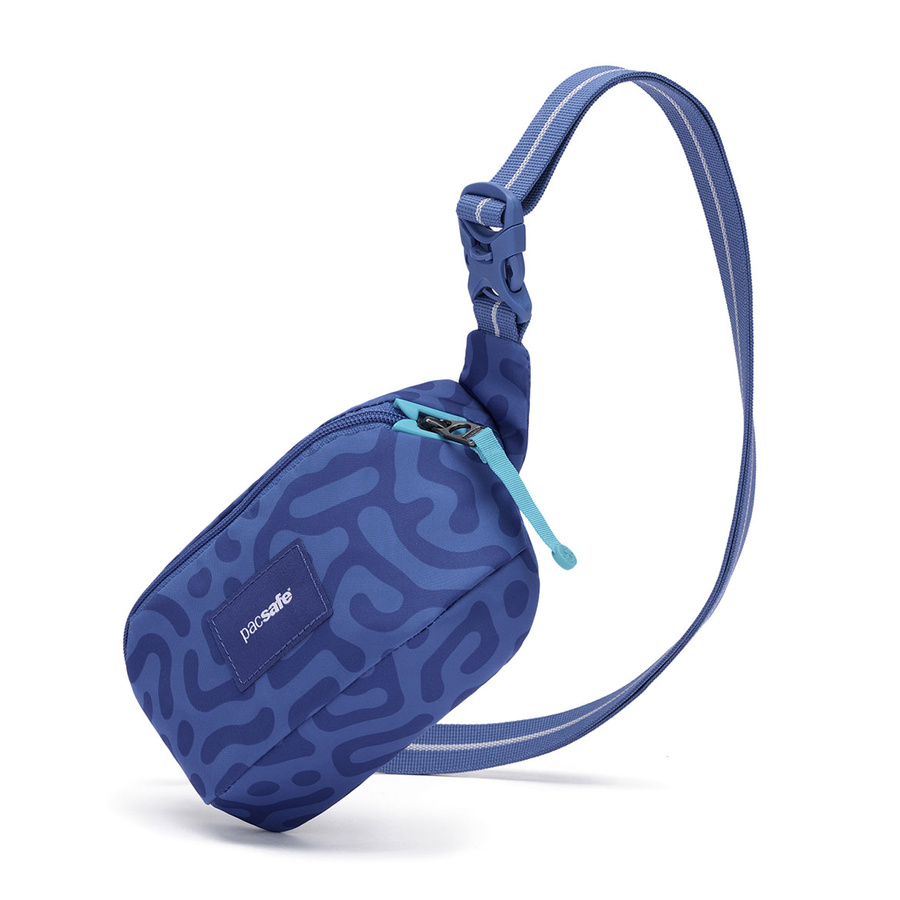 Pacsafe Go anti-theft hip pack - cerulean blue