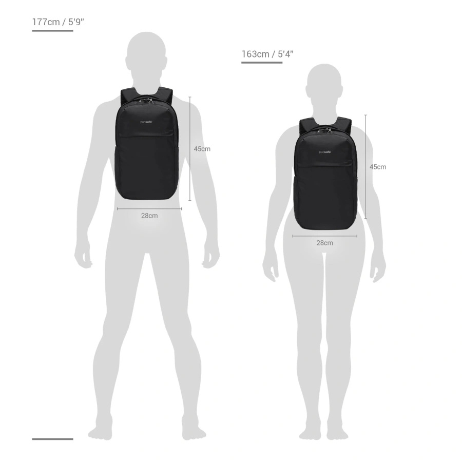 Anti-theft urban backpack Pacsafe Vibe 20L - digital gray