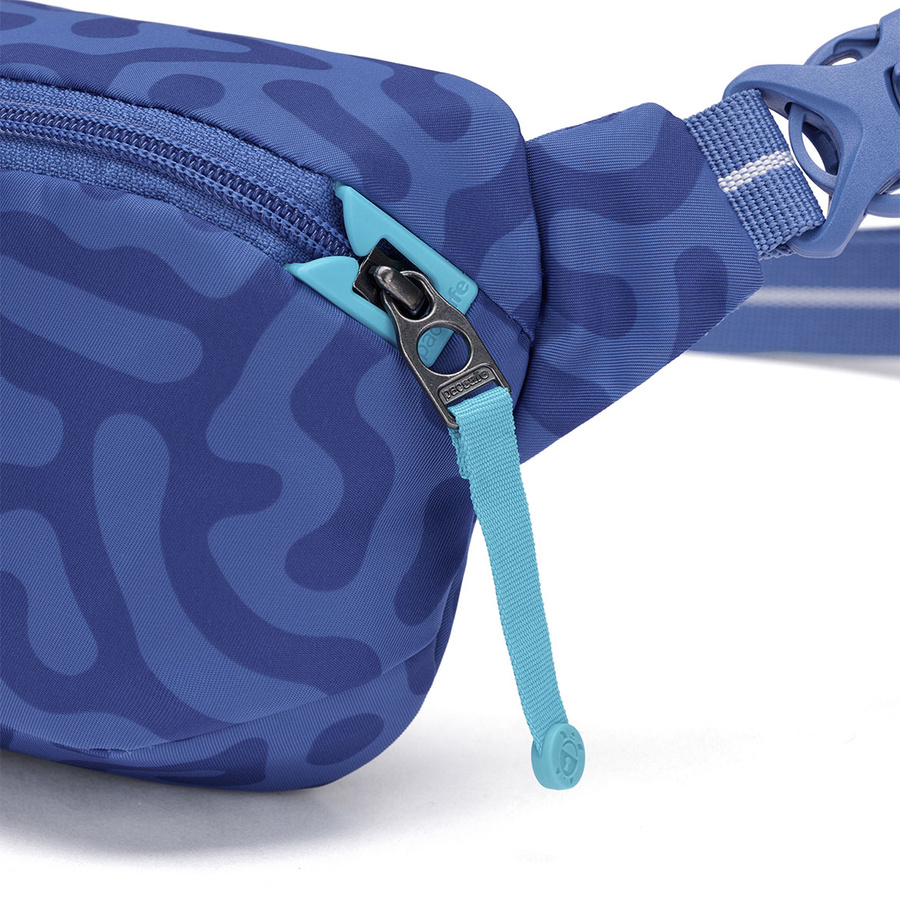 Pacsafe Go anti-theft hip pack - cerulean blue