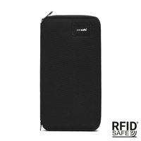 Large RFID Pacsafe women's wallet - black