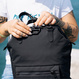 The small women's anti-theft backpack Pacsafe Citysafe CX Econyl® - black