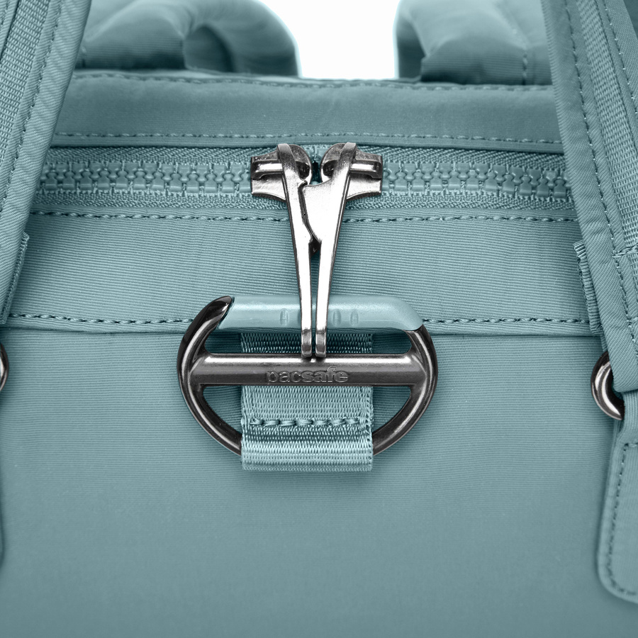 Mini women's anti-theft backpack Pacsafe Citysafe CX Econyl - mint