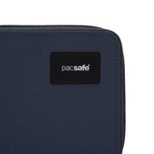 Men's small RFID Pacsafe wallet - coastal blue