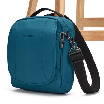 Anti-theft Pacsafe LS200 shoulder bag - turquoise 