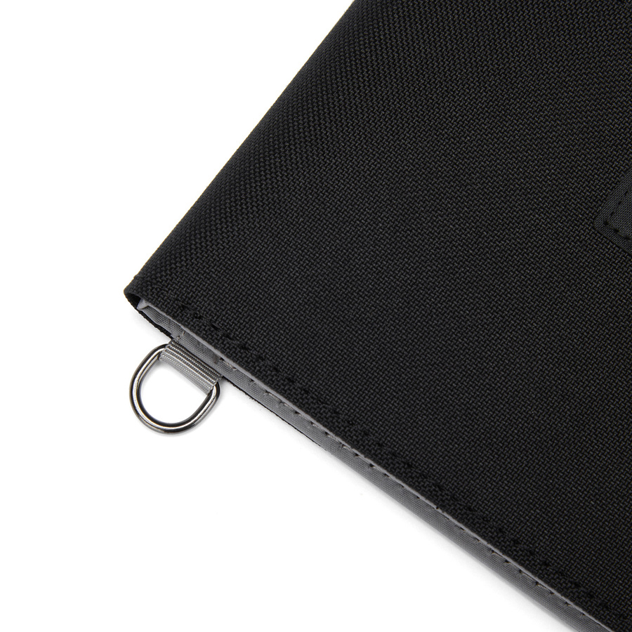 Portfel antykradzieżowy mały RFID Pacsafe - czarny