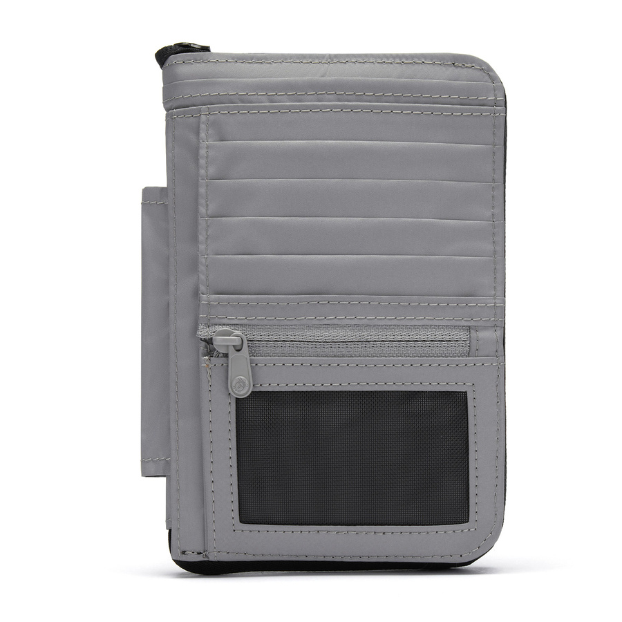 Men's large RFID wallet Pacsafe - coastal blue