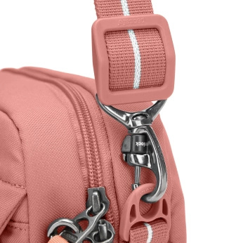 Small Pacsafe Go urban anti-theft bag - pink