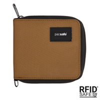 Portfel mały RFID Pacsafe - brązowy