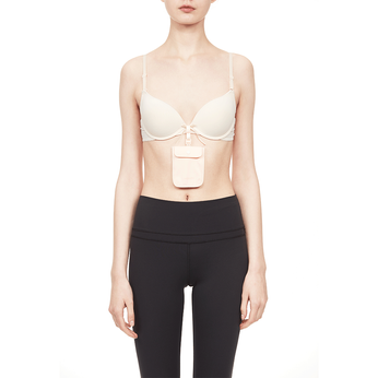 Anti-theft pouch attached to a bra Pacsafe Coversafe S25 - pink