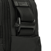 Medium men's shoulder bag / anti-theft messenger bag Pacsafe Metrosafe X vertical crossbody 6 l - Black.