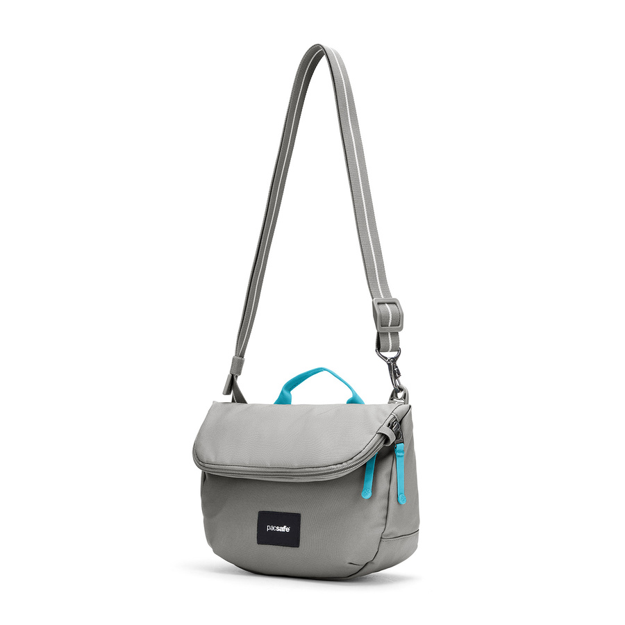 Folding women's anti-theft bag Pacsafe Go - stone