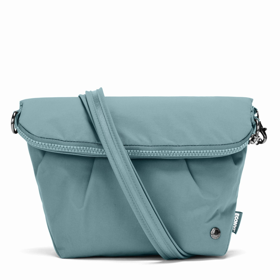 Foldable women's anti-theft bag Pacsafe CX - mint