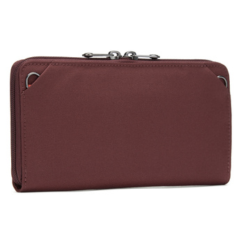 RFIDsafe Continental Wallet Pacsafe - garnet red