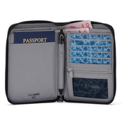 Pacsafe men's large RFID wallet - jet black - display