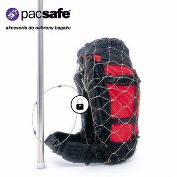 Siatka zabezpieczająca bagaże - plecaki, torby, walizki - Pacsafe 55 l (S)