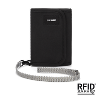 Portfel antykradzieżowy męski mały RFID Pacsafe V125 - czarny