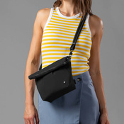 Folding women's anti-theft bag Pacsafe Citysafe CX Econyl®- black