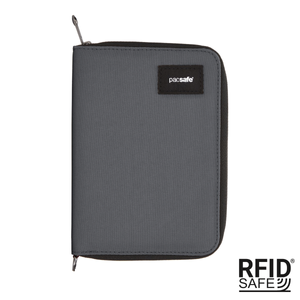 Men's large RFID Pacsafe wallet - dark gray