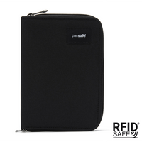 Portfel antykradzieżowy męski duży RFID Pacsafe - czarny