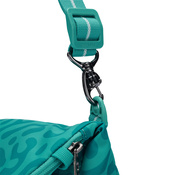 Folding women's anti-theft bag Pacsafe Go - turquoise