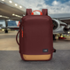 Anti-theft cabin backpack Pacsafe Go 34 l - burgundy
