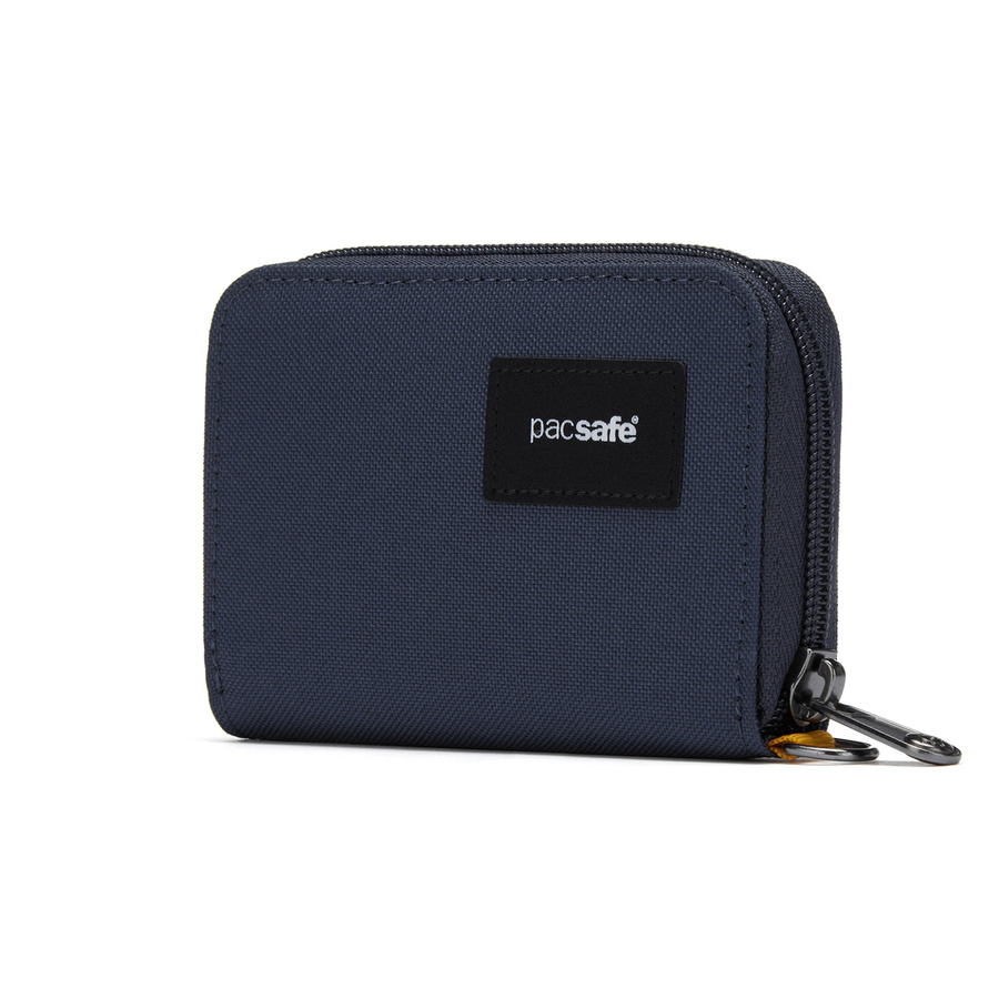 Portfel antykradzieżowy mały RFID Pacsafe - granatowy