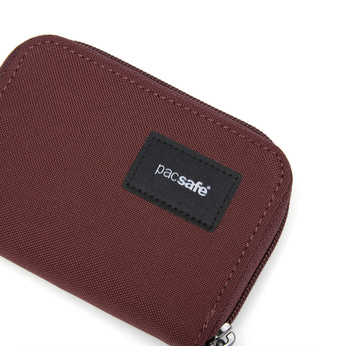 Portfel mały RFID Pacsafe - bordowy