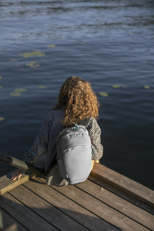 Anti-theft urban backpack 18l Pacsafe ECO Econyl® - grey - after-show