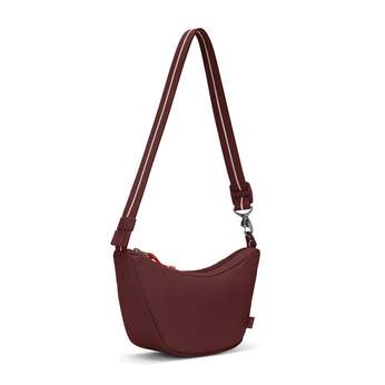 Anti-theft urban Pacsafe Go Lunar bag - burgundy