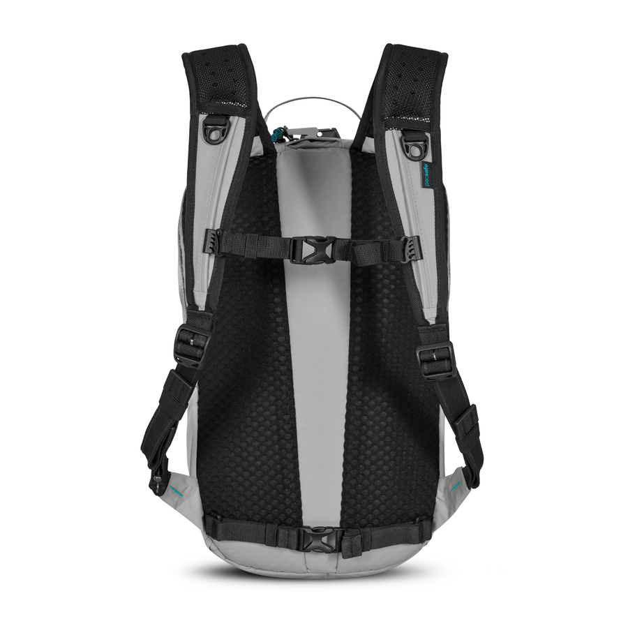 Plecak miejski antykradzieżowy 18l Pacsafe ECO Econyl® - szary - powystawowy