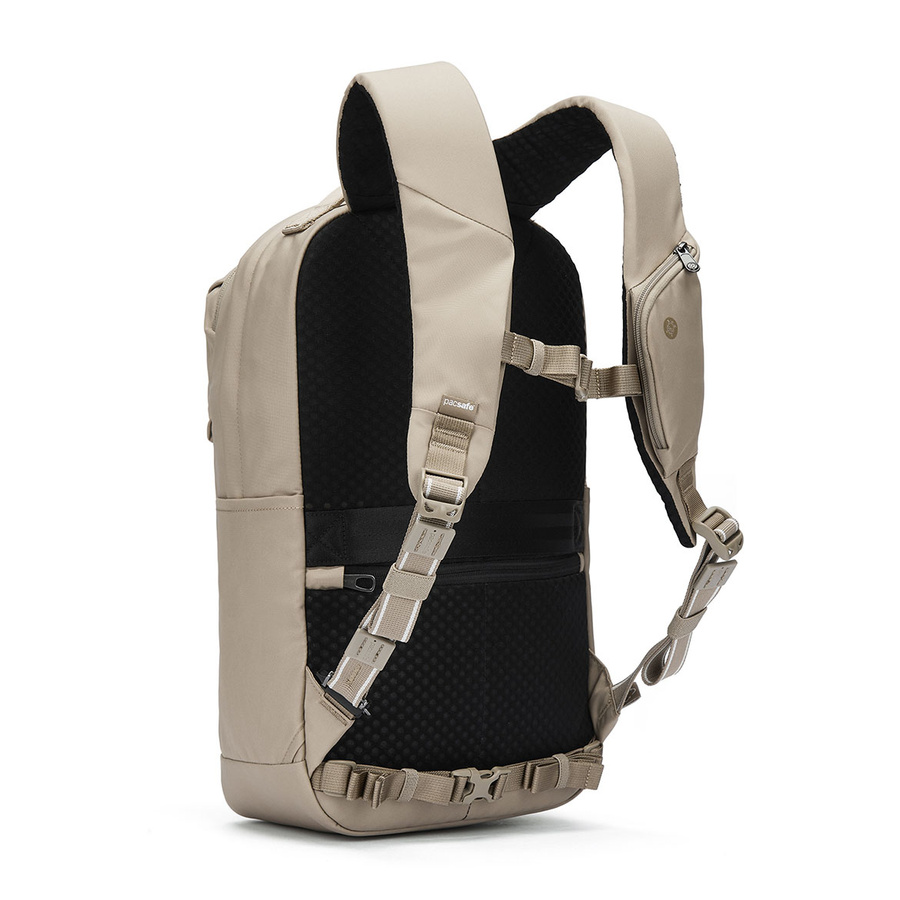 Plecak na laptopa antykradzieżowy Pacsafe Vibe 20L - beżowy