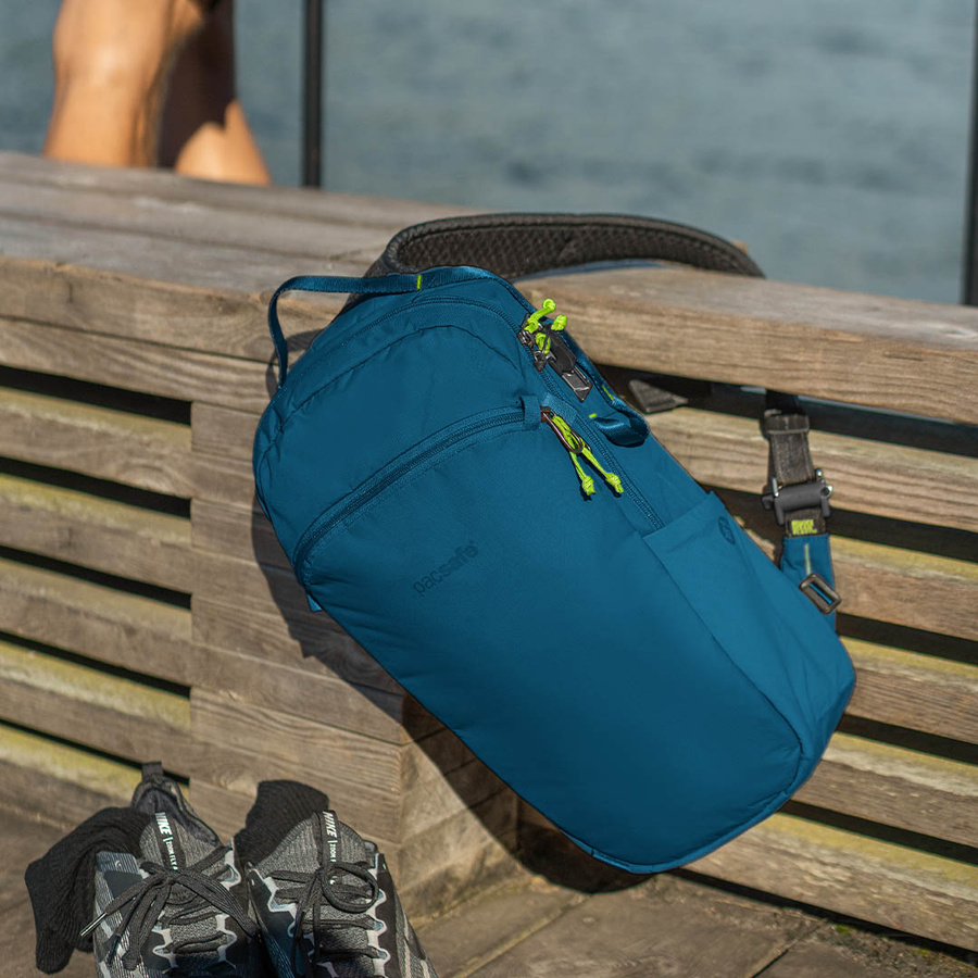 Anti-theft sling backpack 12l Pacsafe ECO - blue
