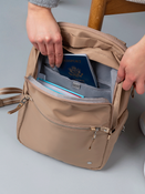 Women's anti-theft backpack 10 L Pacsafe W - beige