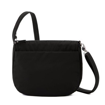 Mała torebka damska antykradzieżowa Pacsafe Stylesafe crossbody - czarna