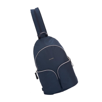 Plecak damski miejski antykradzieżowy Pacsafe Stylesafe sling granatowy